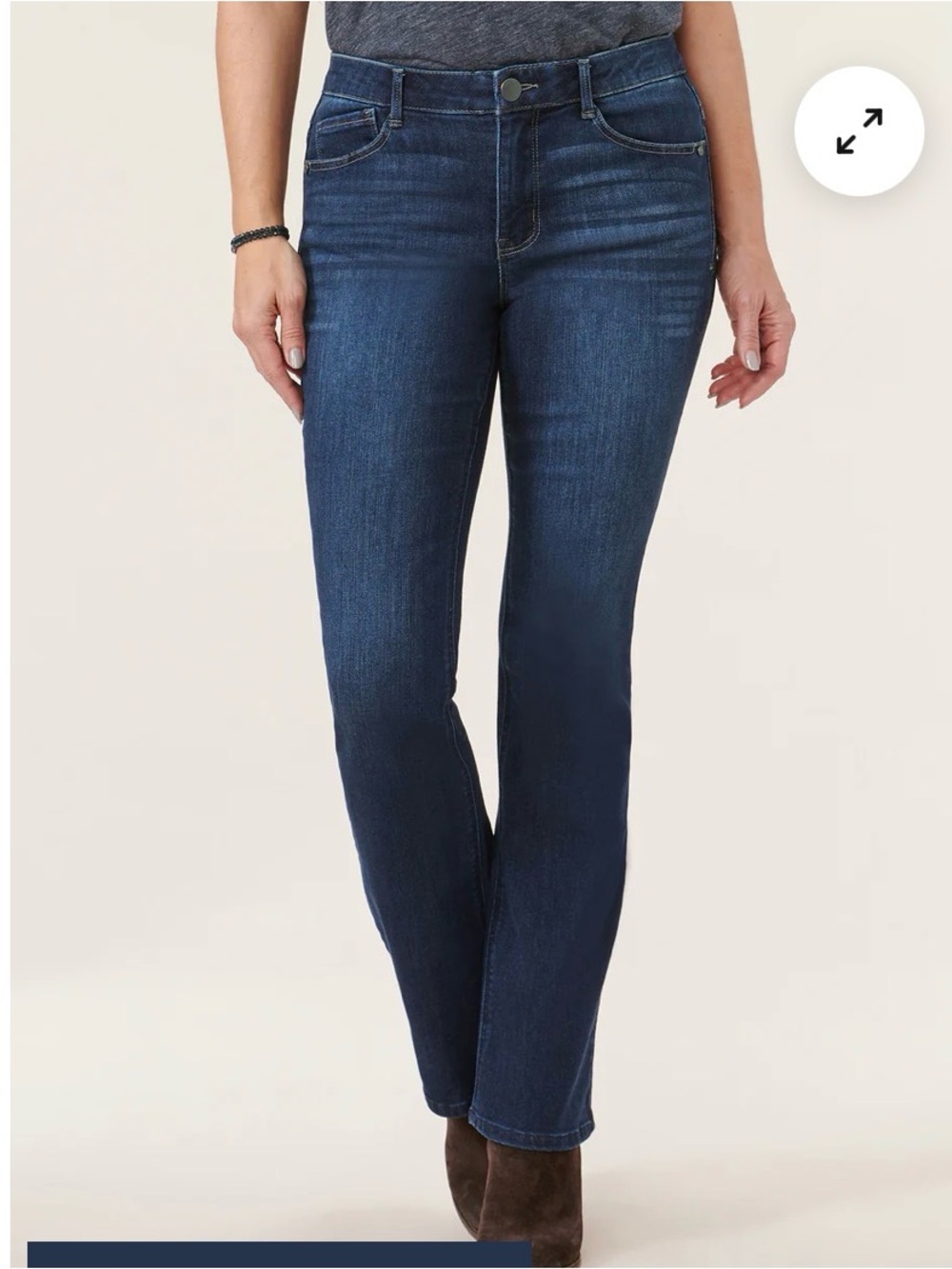 Democracy an solution boot Jeans in Dark Blue Wash size 6 p